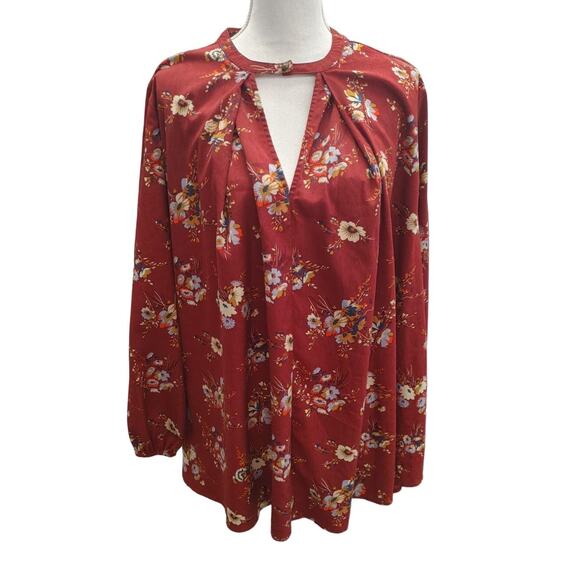 Altar'd State Tunic Mini Dress Keyhole Medium Floral - Picture 1 of 6